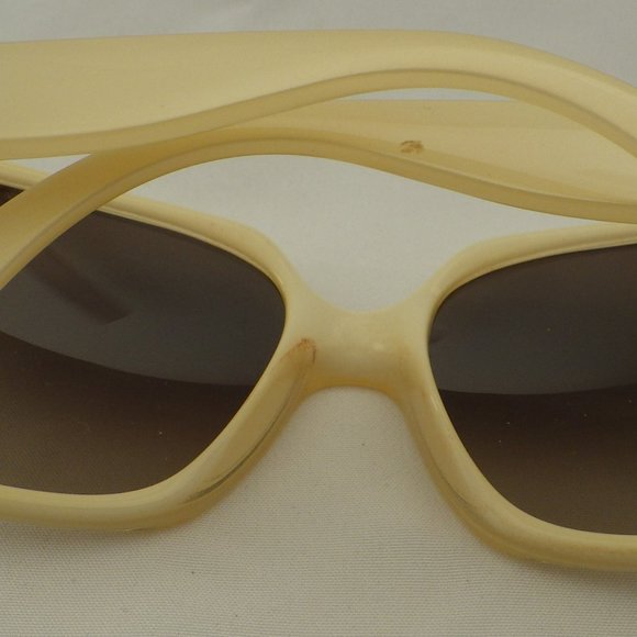 EUC AUTHENTIC FENDI SUNGLASSES FS 5037R GENUINE TIGER EYE GEMSTONE ACCENT FRAME